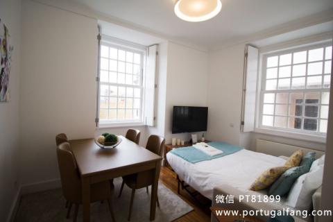 葡萄牙投资移民 葡萄牙房产 葡萄牙移民房产 移民房产 葡萄牙留学 Porto市中心河边公寓1室1卫精装修售42.5万€带车库