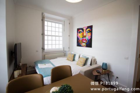 葡萄牙投资移民 葡萄牙房产 葡萄牙移民房产 移民房产 葡萄牙留学 Porto市中心河边公寓1室1卫精装修售42.5万€带车库
