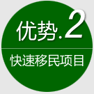 优势2:快速移民项目