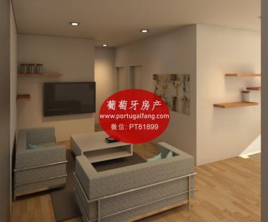 葡萄牙投资移民 葡萄牙房产 葡萄牙移民房产 移民房产 葡萄牙留学 里斯本市中心近地铁公寓T2室出售370 000 €带车位