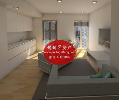 葡萄牙投资移民 葡萄牙房产 葡萄牙移民房产 移民房产 葡萄牙留学 里斯本市中心近地铁公寓T2室出售370 000 €带车位