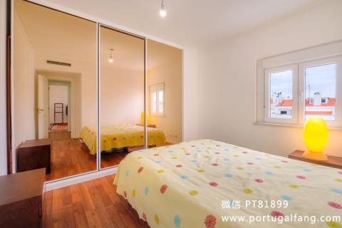 葡萄牙投资移民 葡萄牙房产 葡萄牙移民房产 移民房产 葡萄牙留学 里斯本翻新精装修公寓T2室1厅全新厨房设备电器34.5万欧