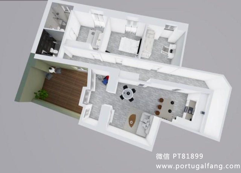 里斯本Arroios近地铁站优质T3室公寓31万欧带院子和地下室 葡萄牙投资移民 葡萄牙房产 葡萄牙移民房产 移民房产 葡萄牙留学