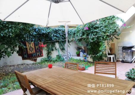 葡萄牙投资移民 葡萄牙房产 葡萄牙移民房产 移民房产 葡萄牙留学 里斯本 Almirante Reis大道上T4室带院子40万€