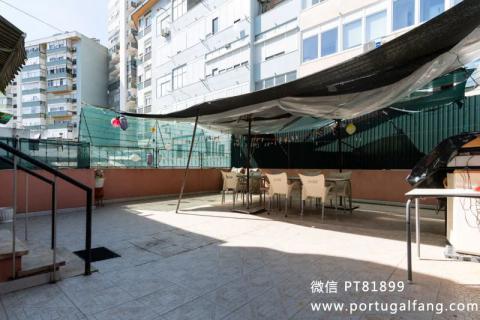 葡萄牙投资移民 葡萄牙房产 葡萄牙移民房产 移民房产 葡萄牙留学 里斯本Olivais区公寓设大露台出售24万€